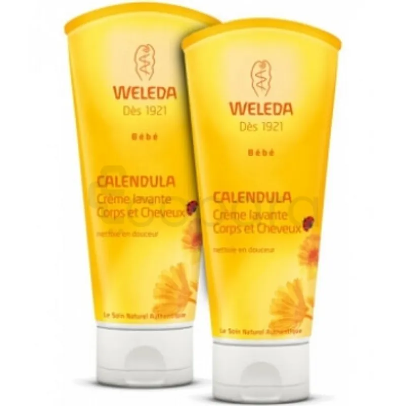 WELEDA DUO CREME LAVANTE BEBE CALENDULA 2* 200ML