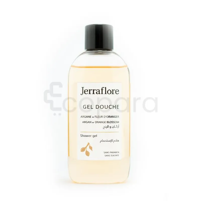 JERRAFLORE GEL DOUCHE FLEUR D'ORANGER ET ARGAN 1L