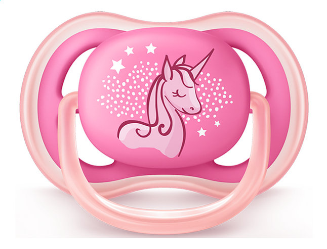 AVENT UTRA AIR SUCETTE 6-18MOIS ROSE REFERENCE SCF345/22