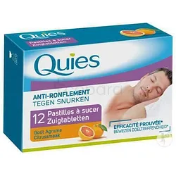 QUIES PRESENTOIR ANTI-RONFLEMENT PASTILLES AGRUME BOITE DE 12