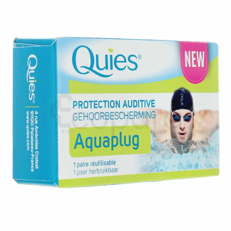 QUIES AQUAPLUG PROTECTION AUDITIVE BOITE DE 1 PAIRE