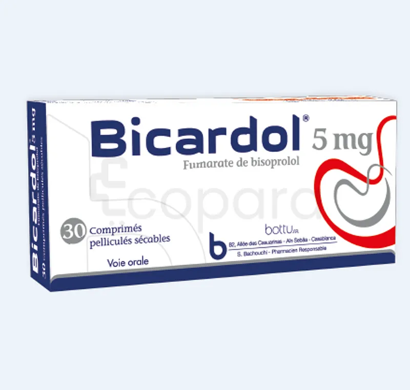 BICARDOL 5MG BOITE DE 30 COMPRIMES PELLICULES