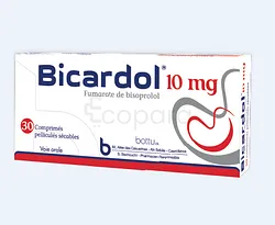 BICARDOL 10MG BOITE DE 30 COMPRIMES PELLICULES