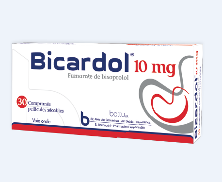 BICARDOL 10MG BOITE DE 30 COMPRIMES PELLICULES