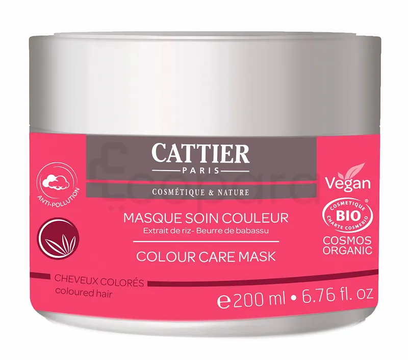 CATTIER MASQUE SOIN CHEVEUX COLORE EXTRAIT DE RIZ 200ML