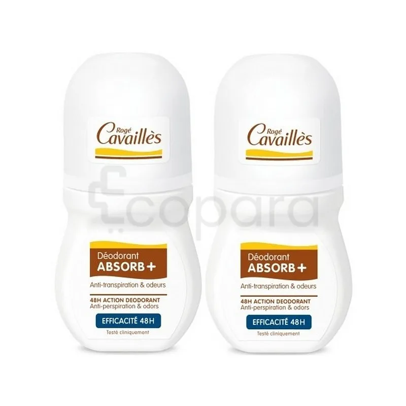 ROGE CAVAILLES DUO DEODORANT ABSORB+ ROLL-ON INVISIBILE 48H LE 2EME A -25%
