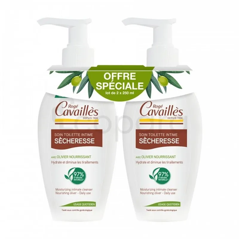 ROGE CAVAILLES PACK SOIN TOILETTE INTIME SECHERESSE 250ML*2