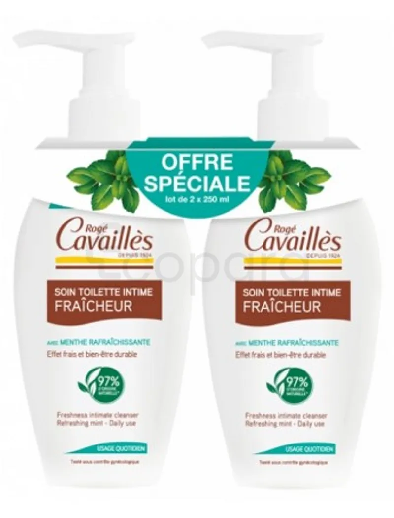 ROGE CAVAILLES PACK SOIN TOILETTE INTIME FRAICHEUR 250ML*2