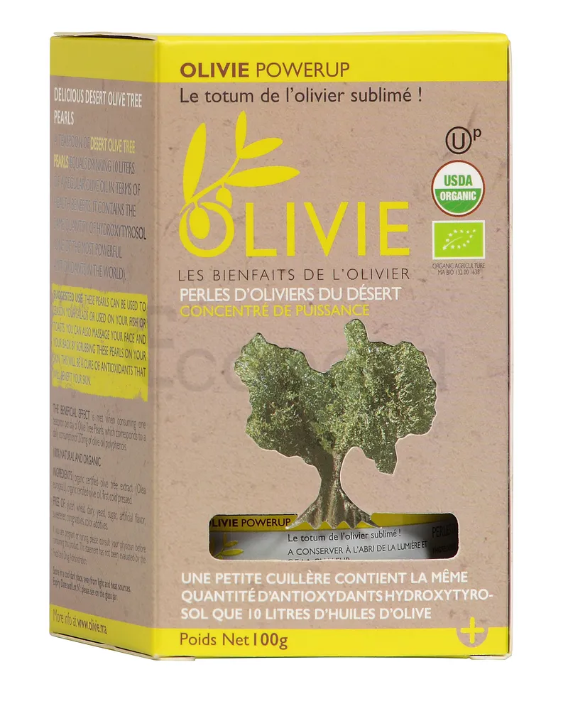 OLIVIE POWERUP PERLES D'OLIVIERS DU DESERT 100G