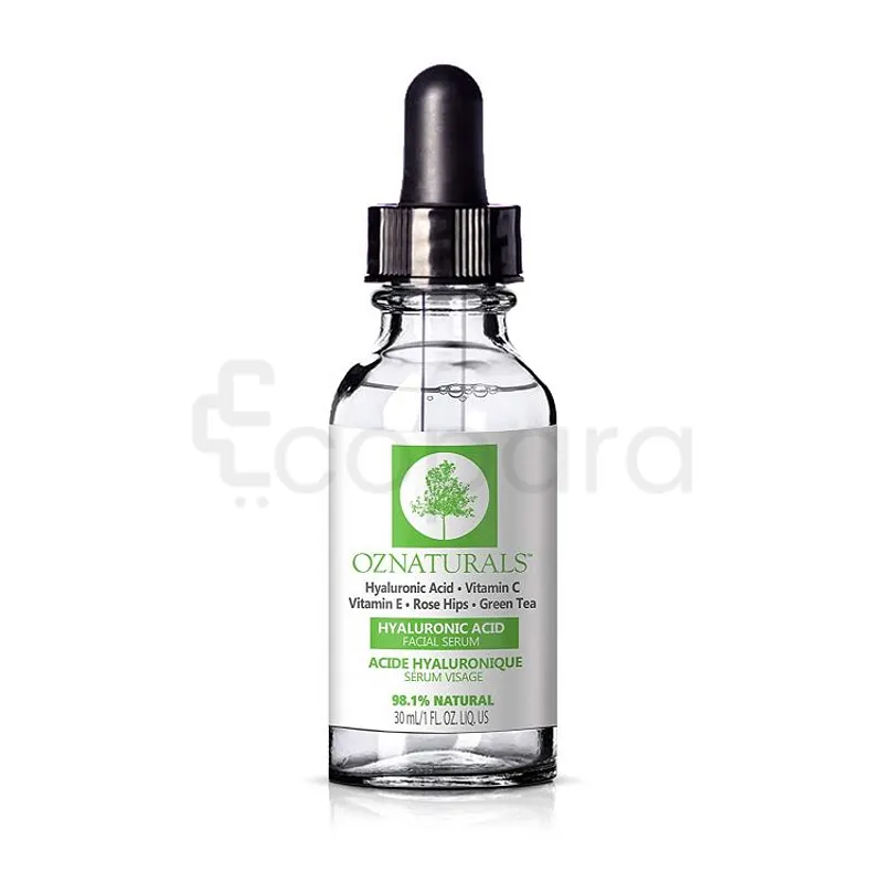OZNATURALS ANTI AGING HYALURONIC ACID SERUM ANTI WRINKLE SERUM WITH NATURAL HYALURONIC ACID AND VITAMIN C TO PLUMP HYDRATE 30ML