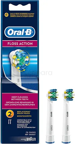 ORAL-B RECHARGE ELECTRIQUE FLOSS ACTION BOITE DE 2 REFERENCE EB25-2