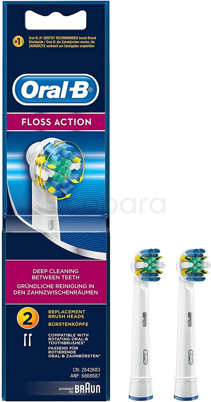 ORAL-B RECHARGE ELECTRIQUE FLOSS ACTION BOITE DE 2 REFERENCE EB25-2