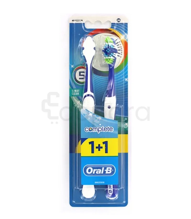 ORAL-B PACK BROSSES A DENTS COMPLETE 5 WAY CLEAN 40 MEDIUM VIP 1+1