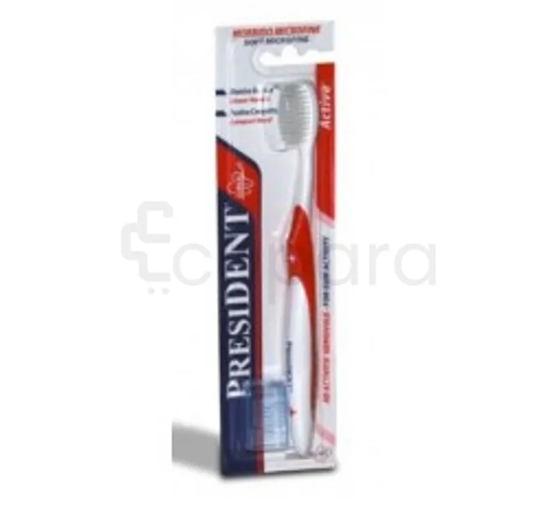 PRESIDENT BROSSE A DENTS SOFT MICROFINE ACTIVE