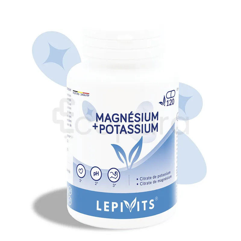 LEPIVITS MAGNESIUM + POTASSIUM BOITE DE 120