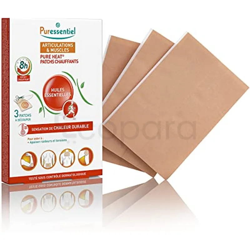 PURESSENTIEL ARTICULATIONS ET MUSCLES PATCHS CHAUFFANTS 14 HUILES ESSENTIELLES PAR UNITE