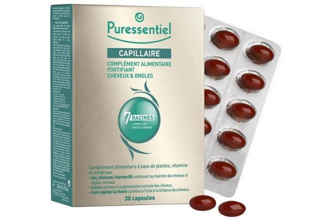 PURESSENTIEL CAPILLAIRE ANTI-CHUTE CHEVEUX ET ONGLES BOITE DE 30