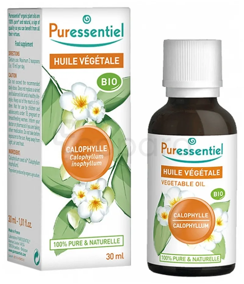 PURESSENTIEL HUILE VEGETALE CALOPHYLLE 30ML