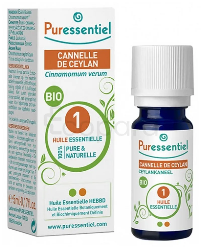 PURESSENTIEL HUILE ESSENTIELLE CANNELLE DE CEYLAN 5ML