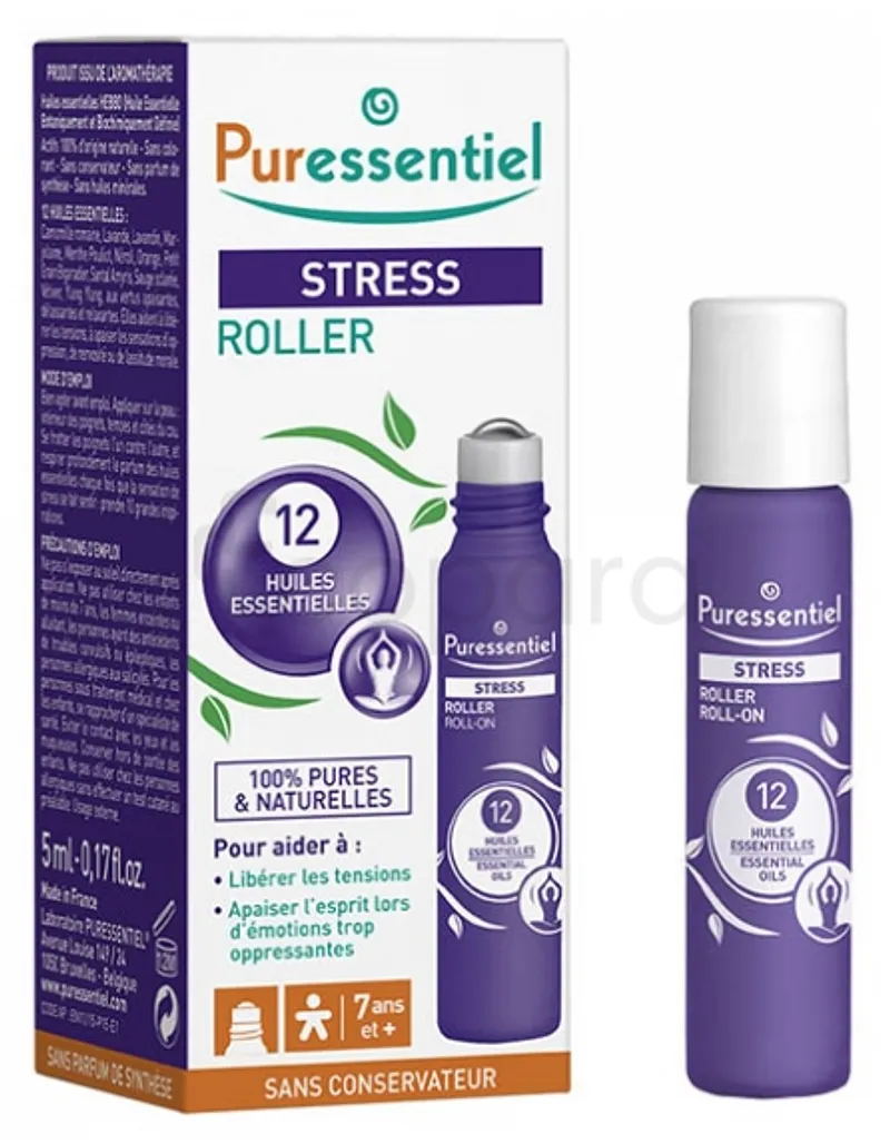 PURESSENTIEL STRESS ROLLER AUX 12 HUILES ESSENTIELLES 5ML
