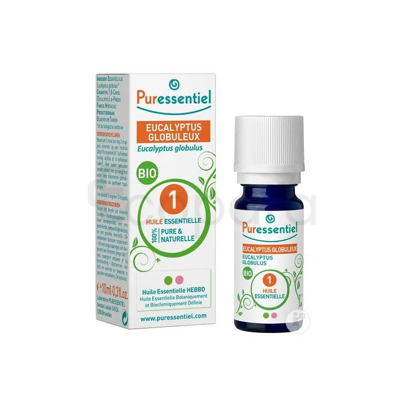 PURESSENTIEL HUILE ESSENTIELLE EUCALYPTUS GLOBULEUX BIO 10ML