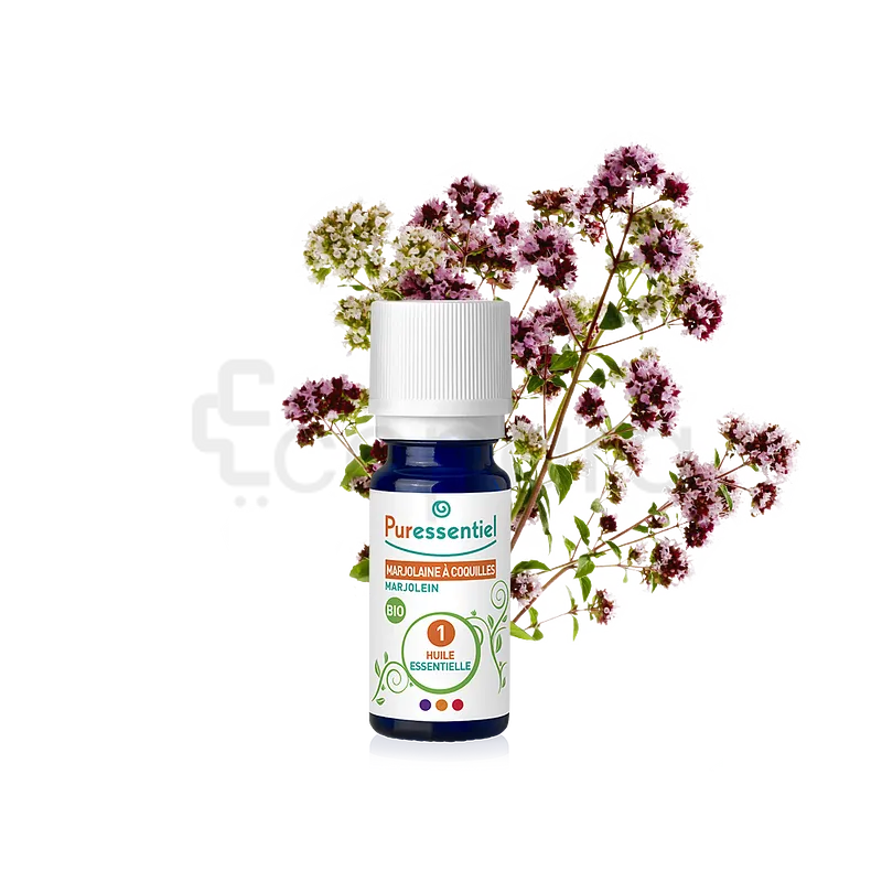 PURESSENTIEL HUILE ESSENTIELLE MARJOLAINE A COQUILLES BIO 5ML