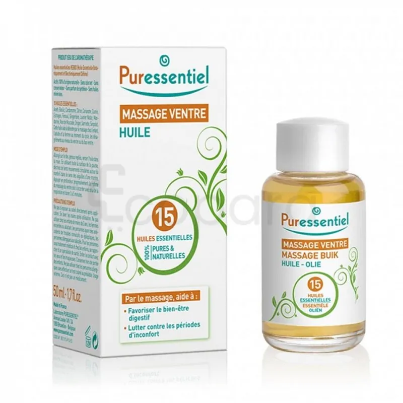 PURESSENTIEL MASSAGE VENTRE HUILE 50ML