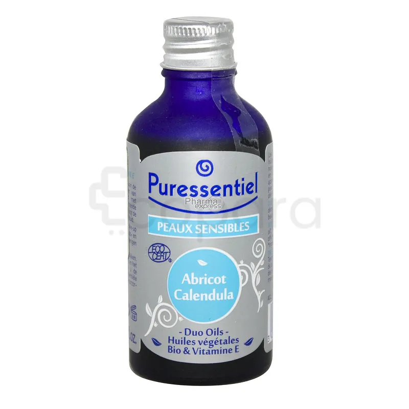 PURESSENTIEL PEAUX SENSIBLES BIO ABRICOT CALENDULA HUILE VEGETALE 50ML