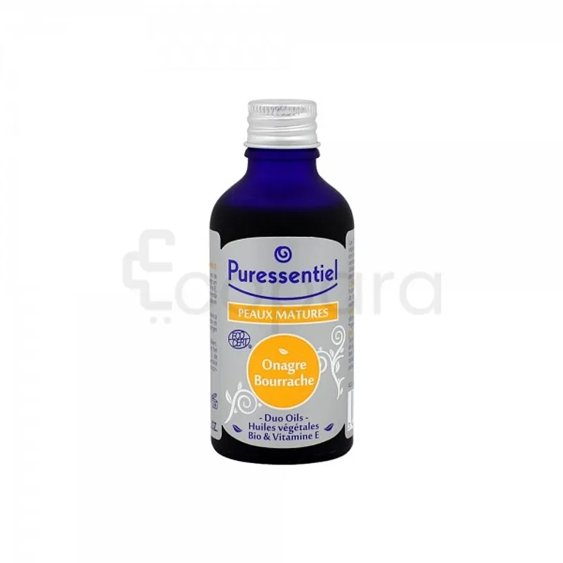 PURESSENTIEL PEAUX MATURES BIO ONAGRE BOURRACHE HUILE VEGETALE 50ML