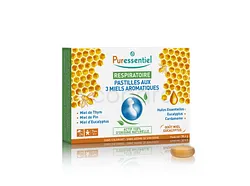 PURESSENTIEL RESPIRATOIRE PASTILLES 3 MIELS BOITE DE 24 COMPRIMES