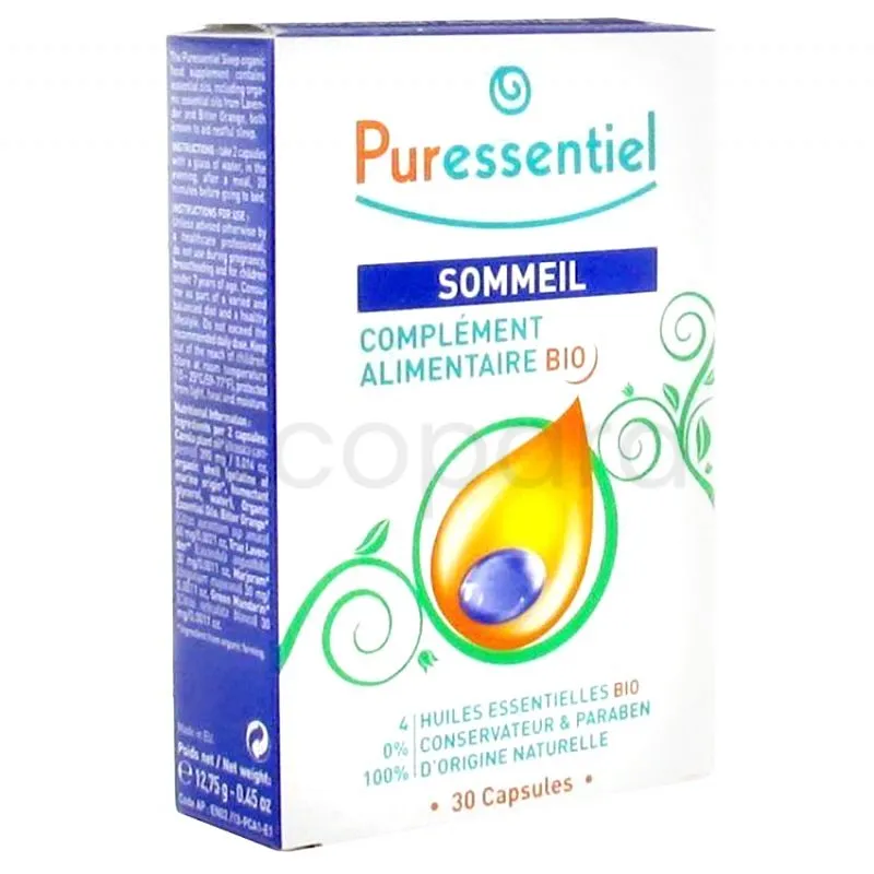 PURESSENTIEL COMPLEMENT ALIMENTAIRE BIO SOMMEIL BOITE DE 30