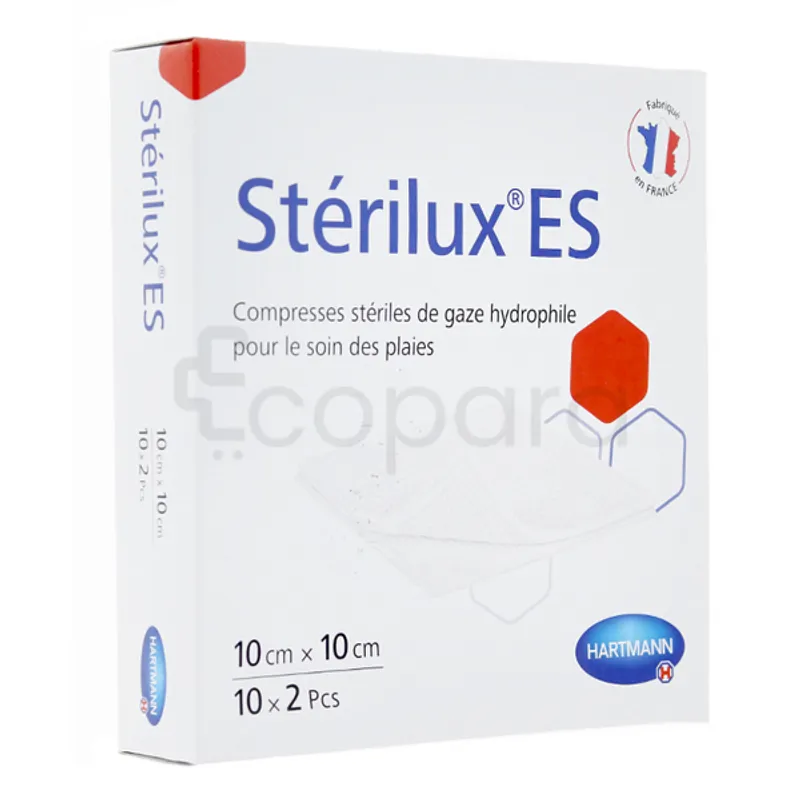 HARTMANN STERILUX COMPRESSE 10CM*10CM BOITE DE 20