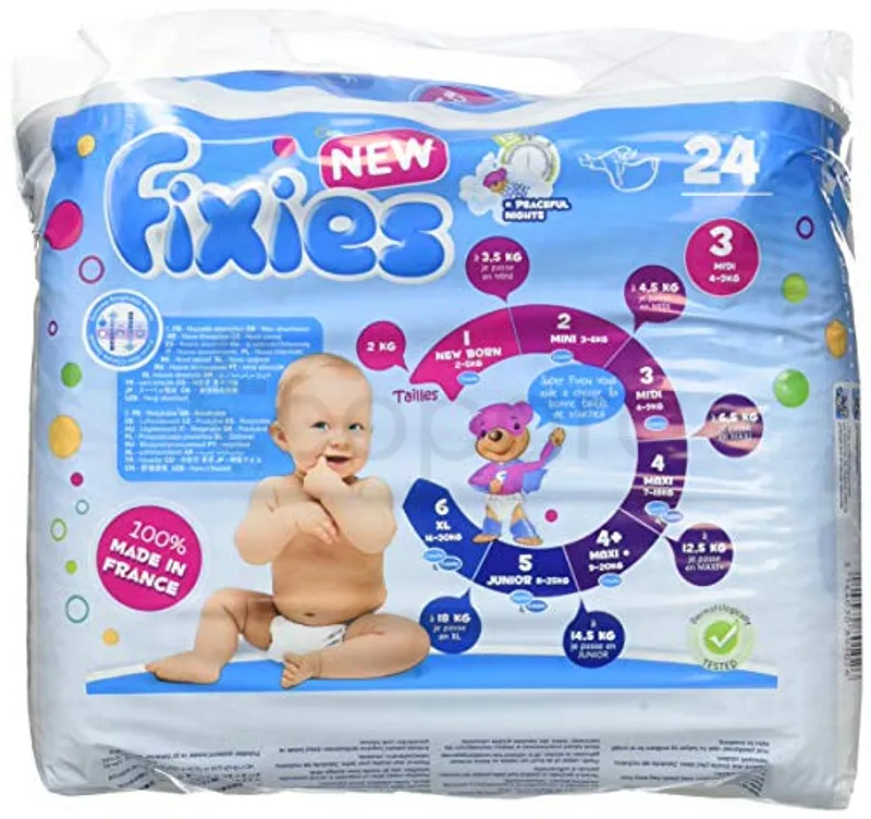 HARTMANN FIXIES COUCHES BEBE MAXI 4-9KG