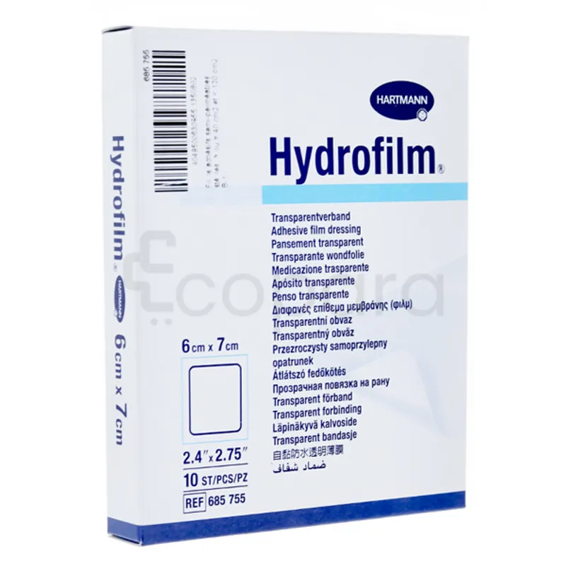 HARTMANN HYDROFILM 6CM*7CM PAR UNITE