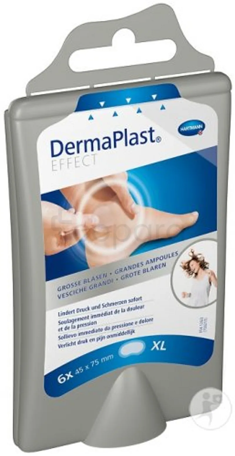 HARTMANN DERMAPLAST EFFECT 45MM*75MM GRANDES AMPOULES XL BOITE DE 6 REFERENCE 536240