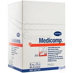 HARTMANN MEDICOMP COMPRESSE 5CM*5CM