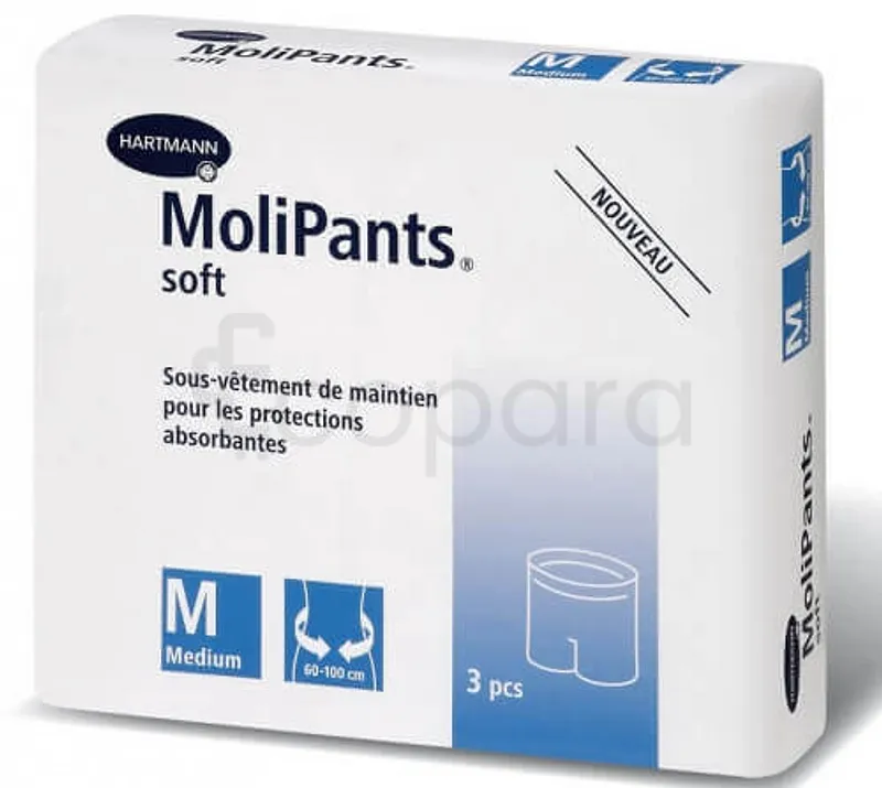 HARTMANN MOLIPANTS SOFT SOUS-VETEMENT DE MAINTIEN TAILLE M BOITE DE 3 REFERENCE 947806