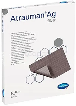 HARTMANN ATRAUMAN AG PANSEMENT GRAS 10*10CM REFERENCE 499573