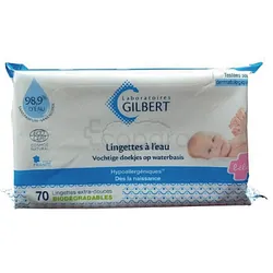 GILBERT LINGETTES A L'EAU BIODEGRADABLES BOITE DE 70