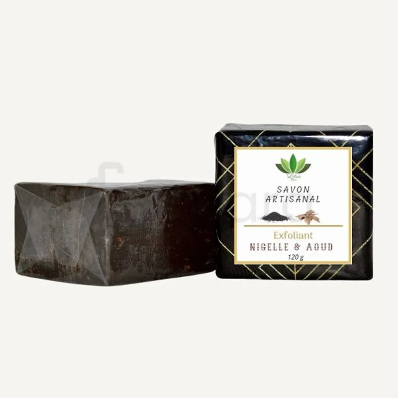 LOTUS BIO SAVON ARTISANAL EXFOLIANT AU NIGELLE ET OUD 120G