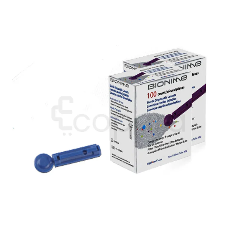 BIONIME BLOOD LANCETS 30G LANCETTE BOITE DE 100