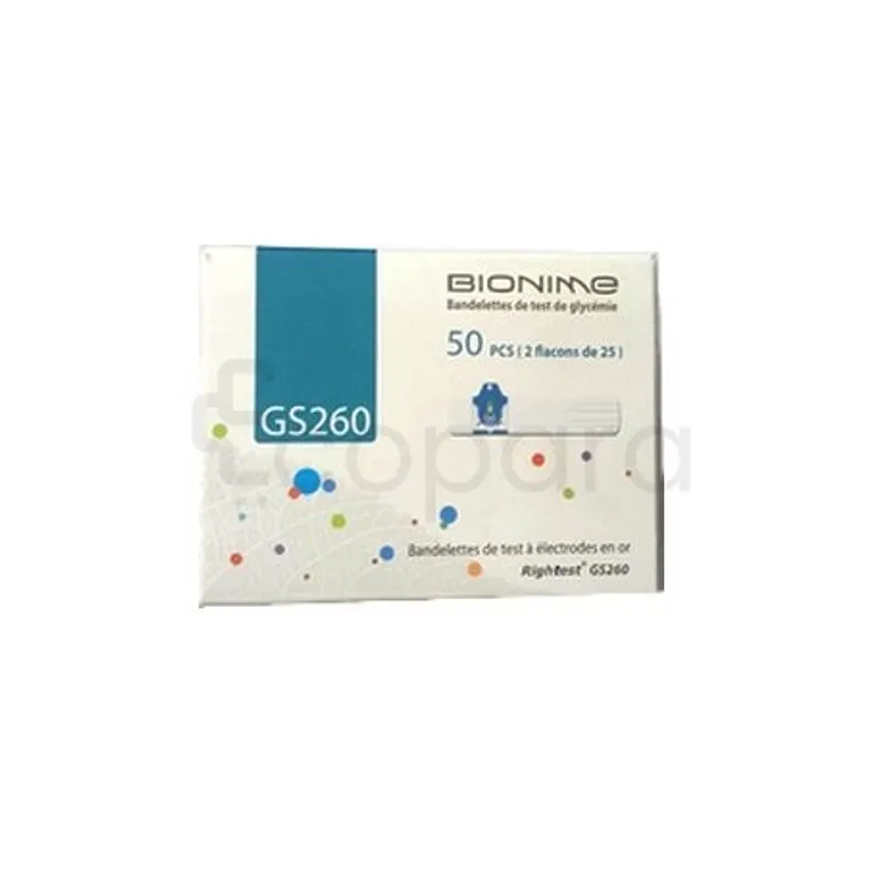 BIONIME BANDELLETTES BOITE DE 50 REFERENCE GS260