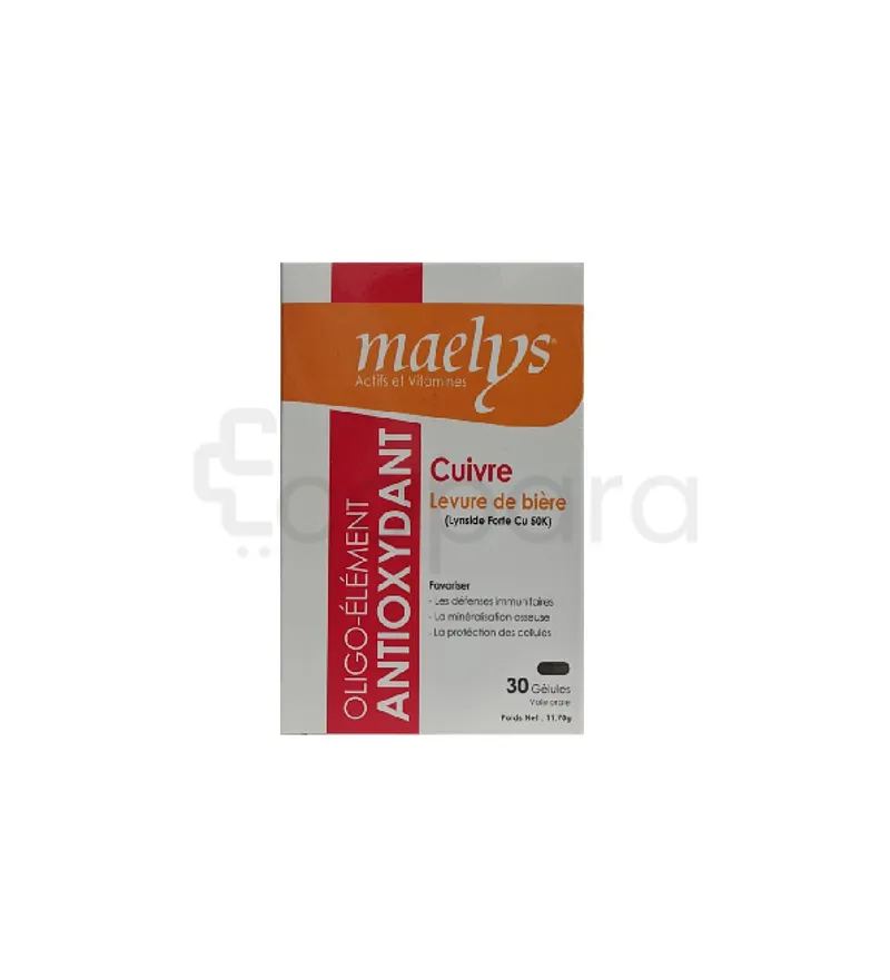 MAELYS CHROME ET LEVURE DE BIERE BOITE DE 30 GELULES