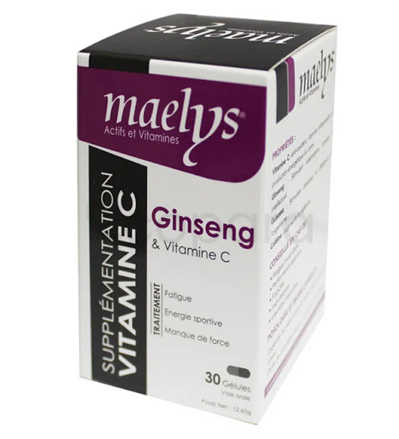 MAELYS GINSENG BOITE DE 30 GELULES