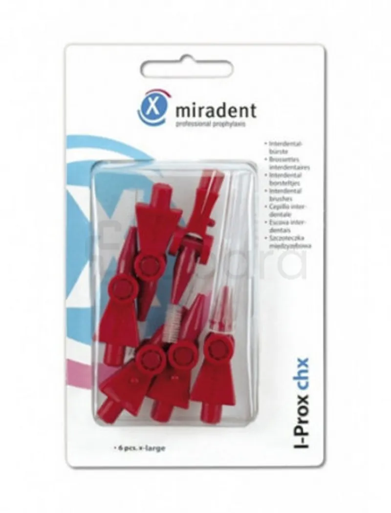 MIRADENT I-PROX CHX BOITE DE 6 BORDEAUX XLARGE