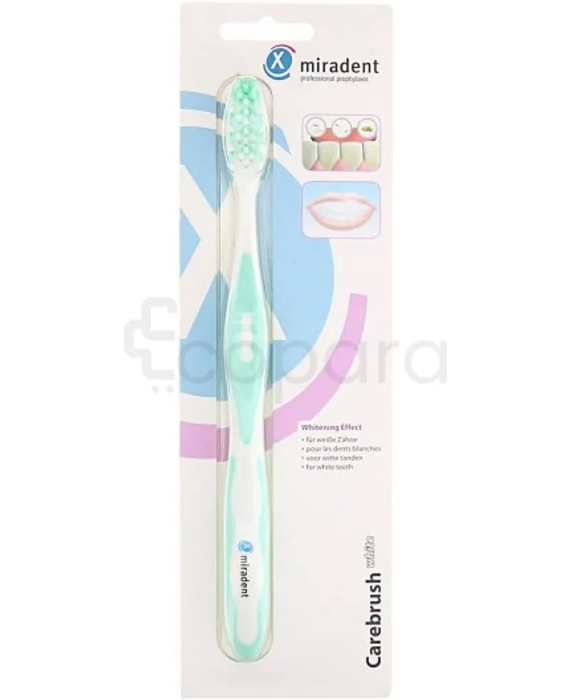 MIRADENT BROSSE A DENTS CAREBRUSH VERTE