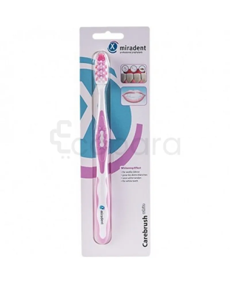 MIRADENT BROSSE A DENTS CAREBRUSH ROSE