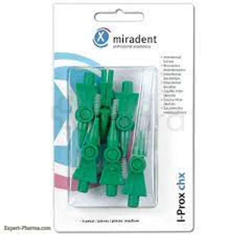 MIRADENT I-PROX CHX BOITE DE 6 VERT TAILLE M