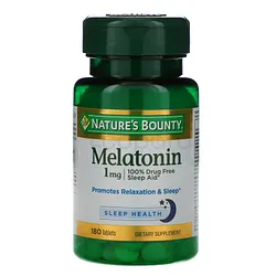 NATURE'S BOUNTY MELATONIN 1MG BOITE DE 180 GELULES