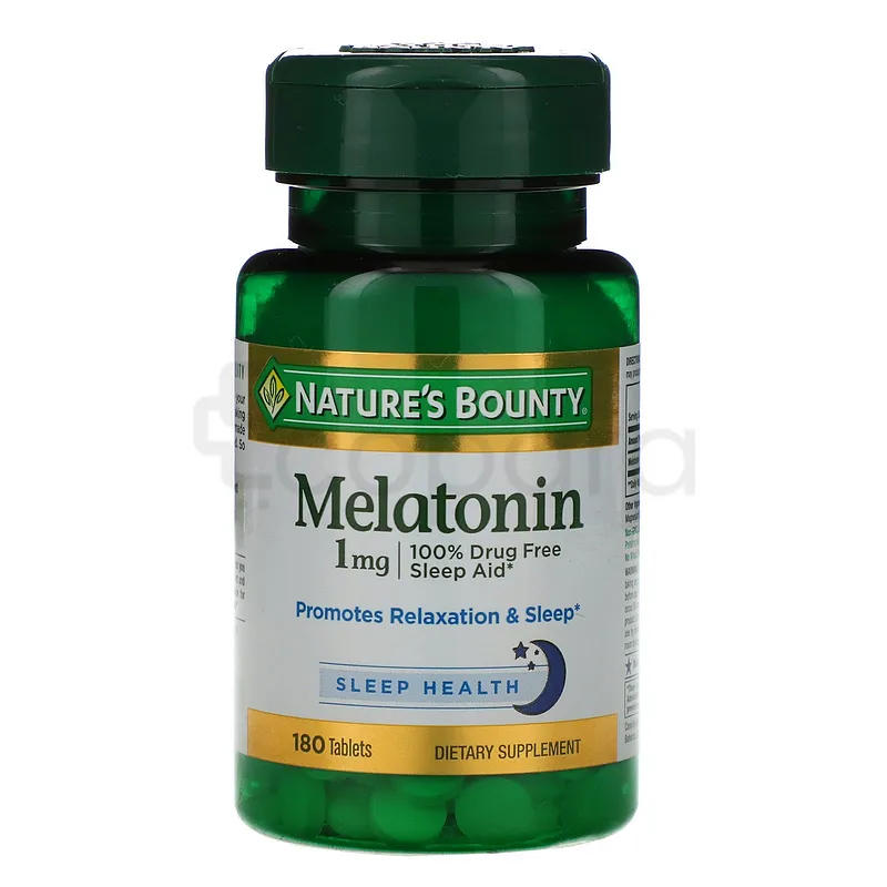 NATURE'S BOUNTY MELATONIN 1MG BOITE DE 180 GELULES
